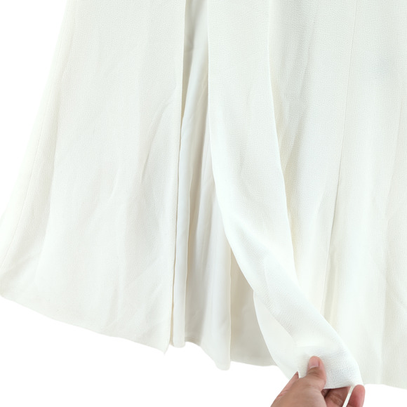 DRESS THE POPULATION Women S Monroe Gown Dress Off White Side Slit Sweetheart - Picture 7 of 9